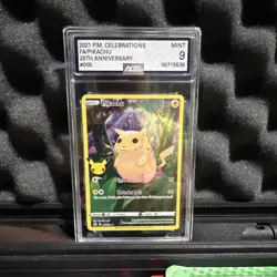 Pokemon TCG Pikachu 005 Celebrations 25th Anniversary Holo AGS Graded (EN) - Image 1