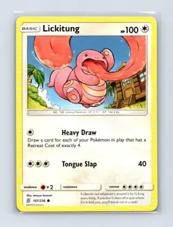 Lickitung 161/236 Common Unified Minds Pokemon Lightly Played - Image 1