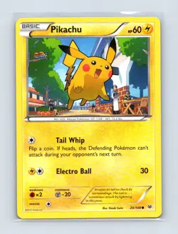 Pikachu 20/108 Common Roaring Skies Pokemon Lightly Played - Image 1