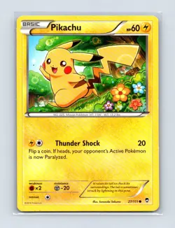 Pikachu 27/111 Common Furious Fists Pokemon Lightly Played - Image 1