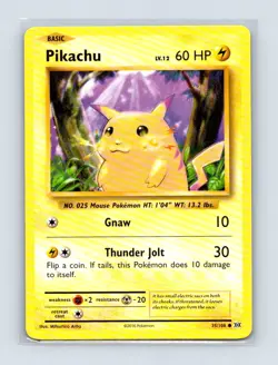 Pikachu 35/108 Common Evolutions Pokemon Lightly Played - Image 1