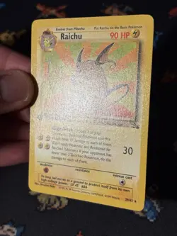 Pokemon Cards Raichu 29/62 Rare Fossil FIRST EDITION WOTC - (NM-) - Image 3