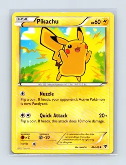 Pikachu 42/146 Common XY Pokemon Lightly Played - Image 1