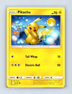 Pikachu 56/236 Common Unified Minds Pokemon Lightly Played - Image 1