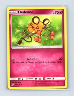 Dedenne 145/236 Uncommon Unified Minds Pokemon Lightly Played - Image 1