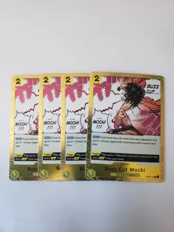X4 Rare NM/M Buzz Cut Mochi OP03-119 One Piece Card Game English Singles - Image 1