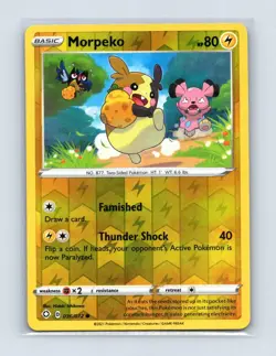 Morpeko 036/072 Common Shining Fates Pokemon Reverse Holo Lightly Played - Image 1