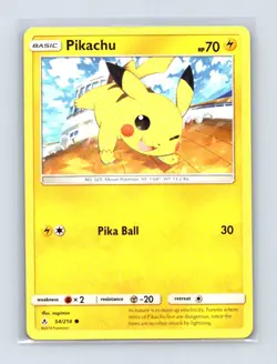 Pikachu 54/214 Common Unbroken Bonds Pokemon Lightly Played - Image 1