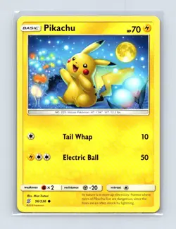 Pikachu 56/236 Common Unified Minds Pokemon Lightly Played - Image 1