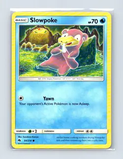 Slowpoke 54/214 Common Lost Thunder Pokemon Lightly Played - Image 1