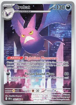 Pokemon TCG Crobat 093/086 ME04: Chaos Rising 2026 NM - Image 1