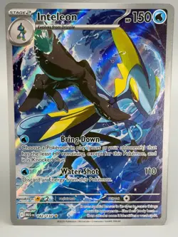 Inteleon 142/132 Illustration Rare Mega Evolution Pokemon Holo Near Mint - Image 1