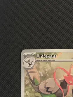 Pokemon TCG Black Bolt 150/086 Unfezant Illustration Rare - NM - Image 2