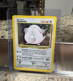 WOTC Chansey 003/102 Base Set Holo Rare 120 HP English 1999 Ken Sugimori - Image 1