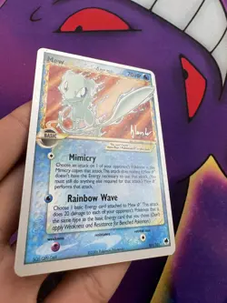 Pokemon Mew 2008 World Championships Non-Holo Gold Star Delta Species Mp - Image 2