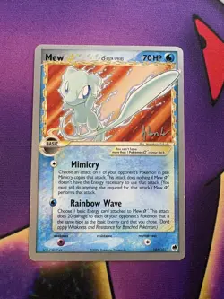 Pokemon Mew 2008 World Championships Non-Holo Gold Star Delta Species Mp - Image 3