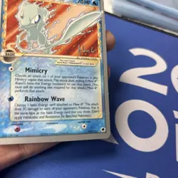 Pokemon Mew 2008 World Championships Non-Holo Gold Star Delta Species Mp - Image 5
