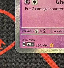 The Pokemon Company Mimikyu 160/091 SV: Paldean Fates Shiny Rare Holo EN 70 HP - Image 3