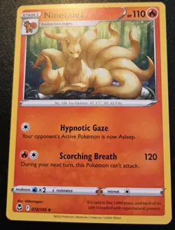 Ninetales 018/195 Uncommon Sword & Shield: Silver Tempest Pokemon TCG - Image 1