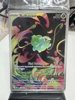 Bulbasaur Mega Evolution Stamped Promo Sealed 133/132 - Image 1