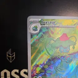 Pokemon Ivysaur Scarlet Violet-151 Holo Card 167/165 IR - Image 2