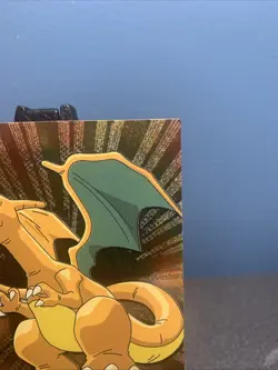 Topps Pokemon TV Animation Edition #06 Charizard Foil Black Label - HP-DMG - Image 3