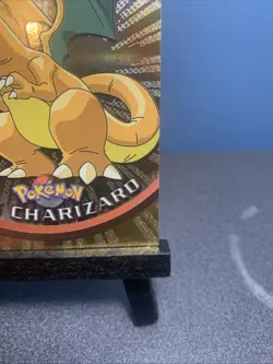 Topps Pokemon TV Animation Edition #06 Charizard Foil Black Label - HP-DMG - Image 4