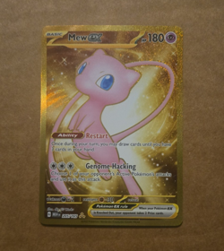 Pokemon TCG Mew ex 205/165 SV 151 Hyper Rare Gold Holo Full Art English - Image 1