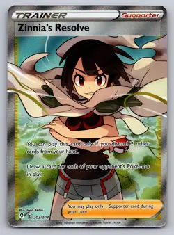 Zinnia's Resolve 203/203 Ultra Rare Evolving Skies Holo Near Mint - Image 1