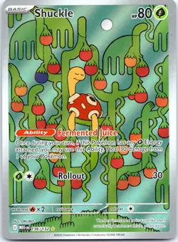 Shuckle 136/132 Illustration Rare Mega Evolution Holo NM - Image 1