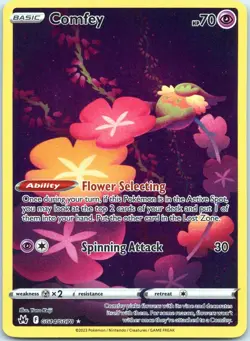Comfey GG14/GG70 Holo Trainer Gallery Rare Crown Zenith Galarian Gallery Holo NM - Image 1