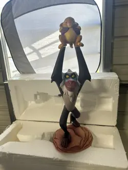 Disney Big Fig Figure Lion King - Rafiki and Simba In Original Box W/COA - Image 1