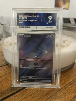 Pokemon TCG 2023 Obsidian Flames Cleffa Illustration Rare 202/197 Ace 9 - Image 1