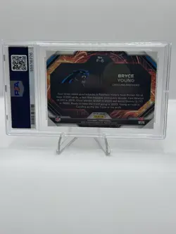 2023 Bryce Young Panini Prizm Fireworks Purple /49 PSA10 - Image 2