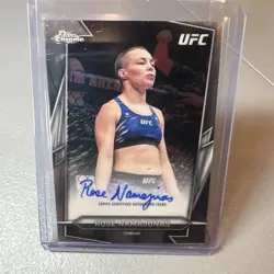 2026 Topps Chrome UFC Rose Namajunas Auto Insert Card BAV-RN Autograph - Image 1