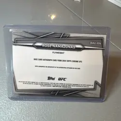 2026 Topps Chrome UFC Rose Namajunas Auto Insert Card BAV-RN Autograph - Image 3