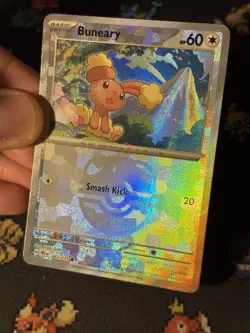 Pokemon Cards Buneary 083/131 Master Ball Reverse Prismatic Evolutions - (NM) - Image 2