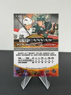 2025-26 Upper Deck Series 2 - Ud Canvas Young Guns Danila Yurov #C-230 (RC) - Image 2