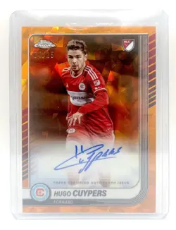 HUGO CUYPERS Orange Auto /25 2025 Topps Chrome Sapphire MLS Chicago #CA-HC - Image 1