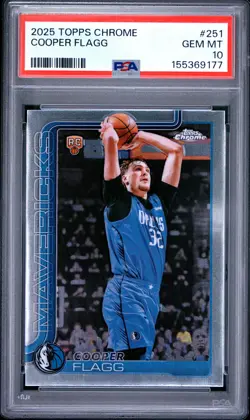 2025 Topps Chrome Cooper Flagg #251 PSA 10 - Image 1