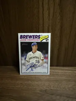Jacob Misiorowski RC Real One Auto 2026 Topps Heritage Baseball #ROA-JM - Image 1