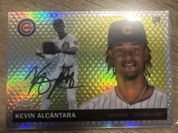 2025 Topps Chrome Platinum Kevin Alcantara diamond etch /55 RC #287 Cubs - Image 1