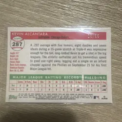 2025 Topps Chrome Platinum Kevin Alcantara diamond etch /55 RC #287 Cubs - Image 2