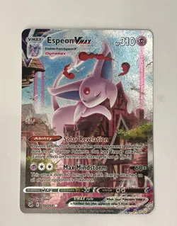 Espeon VMAX (Alternate Art Secret) 270/264 Swsh08: Fusion Strike Holo Pokemon NM - Image 1