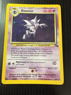 Pokemon TCG Haunter Fossil 6/62 Holo Unlimited Rare - Image 3