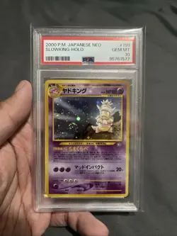 2000 Pokemon Japanese Neo Genesis Slowking Holo #199 PSA 10 GEM MINT Swirl - Image 1