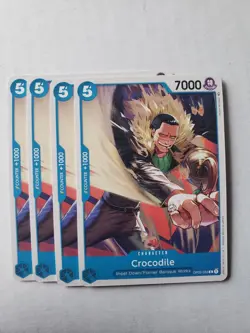 4x Playset NM/M Crocodile OP02-053 One Piece Card Game English Singles - Image 1