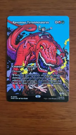 Ravenous Tyrannosaurus (Borderless) #0093 MTG Marvel Eternal-Legal Regular - NM - Image 1