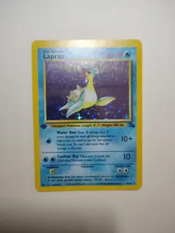 1999 Pokemon TCG Lapras 1st Edition Fossil Holo Unlimited Rare Card 10/62 - Image 2
