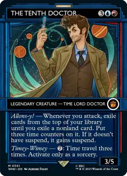 1x The Tenth Doctor - Foil - Showcase MTG - Universes Beyond: Doctor Who - Moder - Image 1